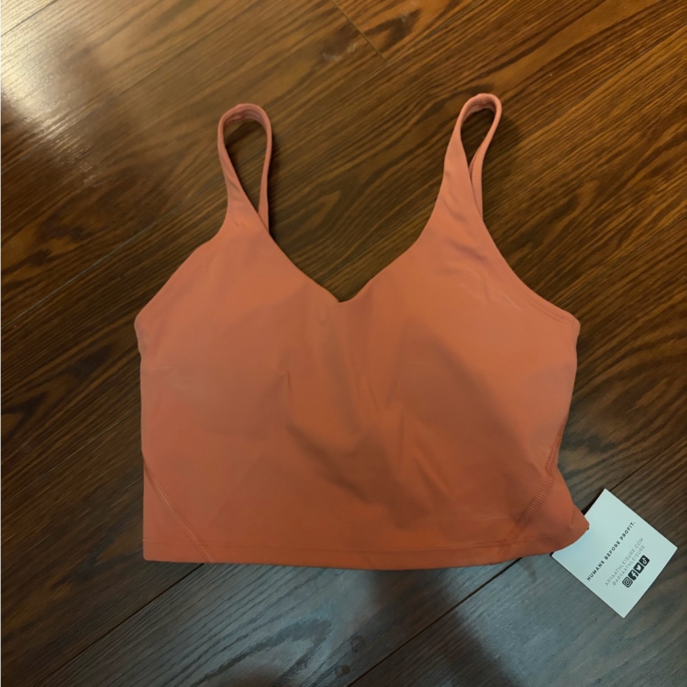 Arya athleisure Orange V-Neck Sports Bra